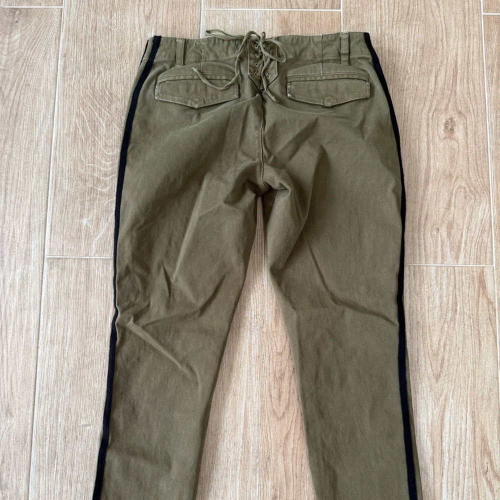 Pam & Gela Step Hem Pant with Double Stripe - Picture 6 of 7